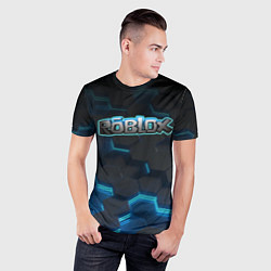 Футболка спортивная мужская Roblox Neon Hex, цвет: 3D-принт — фото 2