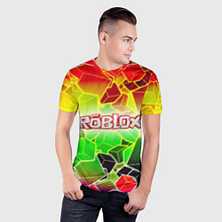 Футболка спортивная мужская Роблокс, цвет: 3D-принт — фото 2