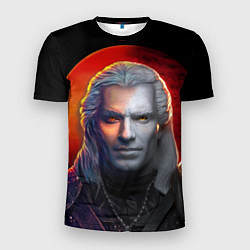 Футболка спортивная мужская HALF WITCHER, цвет: 3D-принт