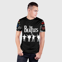 Футболка спортивная мужская Beatles, цвет: 3D-принт — фото 2