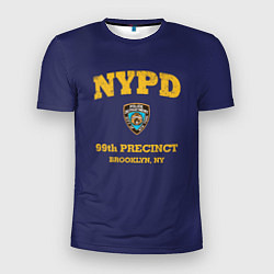 Футболка спортивная мужская Бруклин 9-9 департамент NYPD, цвет: 3D-принт