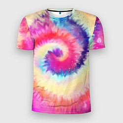 Футболка спортивная мужская Tie Dye vortex, цвет: 3D-принт