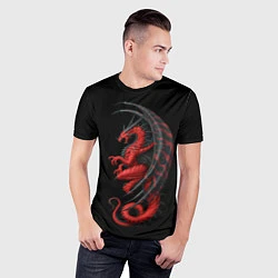 Футболка спортивная мужская Red Dragon, цвет: 3D-принт — фото 2