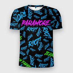 Футболка спортивная мужская Paramore RIOT!, цвет: 3D-принт