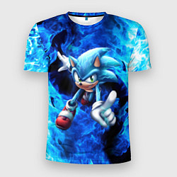 Мужская спорт-футболка Blue Sonic