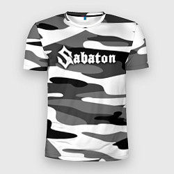 Футболка спортивная мужская Камуфляж Sabaton, цвет: 3D-принт