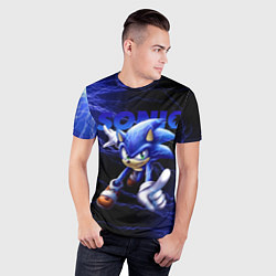 Футболка спортивная мужская SONIC, цвет: 3D-принт — фото 2