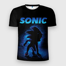 Мужская спорт-футболка Sonic in shadow