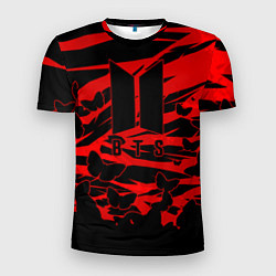 Футболка спортивная мужская BTS, цвет: 3D-принт