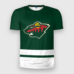 Футболка спортивная мужская Миннесота Уайлд, цвет: 3D-принт