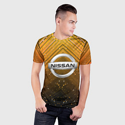 Футболка спортивная мужская NISSAN, цвет: 3D-принт — фото 2