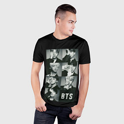 Футболка спортивная мужская BTS, цвет: 3D-принт — фото 2