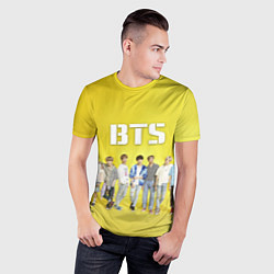 Футболка спортивная мужская BTS, цвет: 3D-принт — фото 2