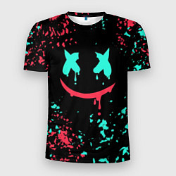 Футболка спортивная мужская Marshmello, цвет: 3D-принт