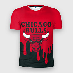 Футболка спортивная мужская Chicago Bulls, цвет: 3D-принт