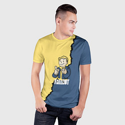 Футболка спортивная мужская Fallout logo boy, цвет: 3D-принт — фото 2