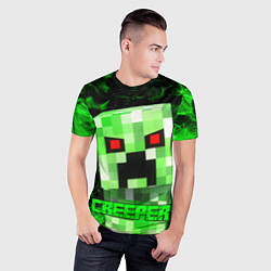 Футболка спортивная мужская MINECRAFT CREEPER, цвет: 3D-принт — фото 2