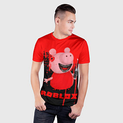 Футболка спортивная мужская Roblox Piggy, цвет: 3D-принт — фото 2