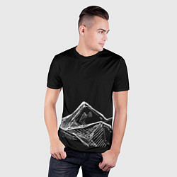 Футболка спортивная мужская Горы, цвет: 3D-принт — фото 2