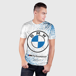 Футболка спортивная мужская BMW БМВ, цвет: 3D-принт — фото 2