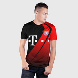 Футболка спортивная мужская FC Bayern Munchen Форма, цвет: 3D-принт — фото 2