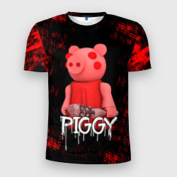 Футболка спортивная мужская Roblox Piggy, цвет: 3D-принт