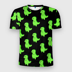 Футболка спортивная мужская Динозавры, цвет: 3D-принт