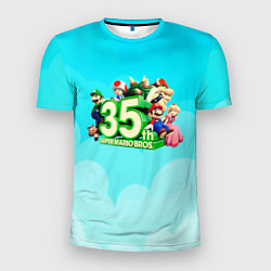 Футболка спортивная мужская Mario, цвет: 3D-принт