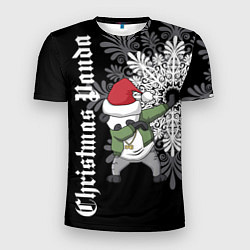 Мужская спорт-футболка Рождественская панда - даб