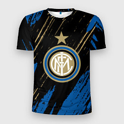Футболка спортивная мужская Inter Интер, цвет: 3D-принт