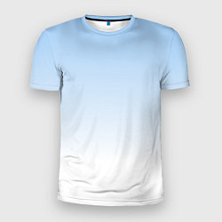Мужская спорт-футболка Небесно-голубой градиент