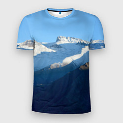 Футболка спортивная мужская Снежные горы, цвет: 3D-принт