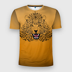 Мужская спорт-футболка Леопард