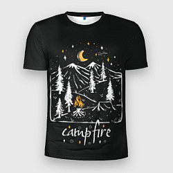 Футболка спортивная мужская Костер, цвет: 3D-принт