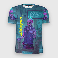 Футболка спортивная мужская Cyberpunk 2077, цвет: 3D-принт