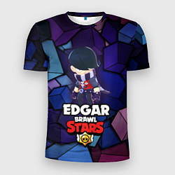 Футболка спортивная мужская BRAWL STARS EDGAR, цвет: 3D-принт