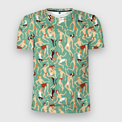 Футболка спортивная мужская Пловцы, цвет: 3D-принт