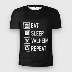 Мужская спорт-футболка EatSleepValheimRepeat