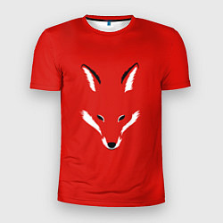 Футболка спортивная мужская Fox minimalism, цвет: 3D-принт