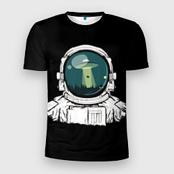 Мужская спорт-футболка Скафандр с отражением НЛО