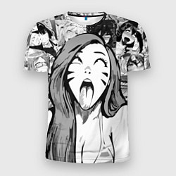 Футболка спортивная мужская Belle Delphine Ahegao, цвет: 3D-принт