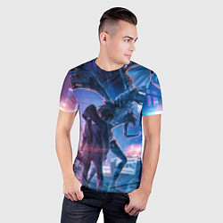 Футболка спортивная мужская DEATH NOTE ТЕТРАДЬ СМЕРТИ, цвет: 3D-принт — фото 2