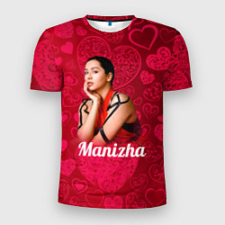 Футболка спортивная мужская Manizha Сердечки, цвет: 3D-принт