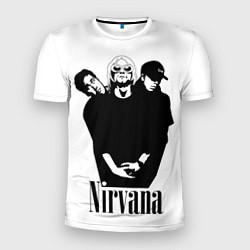 Футболка спортивная мужская Nirvana Группа, цвет: 3D-принт