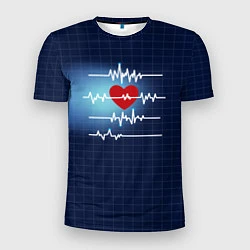 Мужская спорт-футболка Ритм Сердца