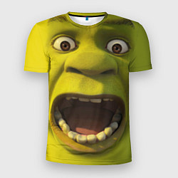 Футболка спортивная мужская Shrek is Yelling, цвет: 3D-принт