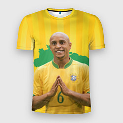 Мужская спорт-футболка Роберто Карлос Бразилия