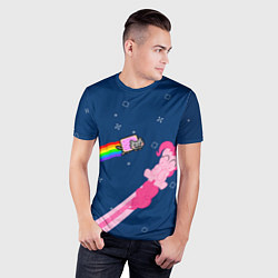Футболка спортивная мужская Nyan cat x Pony, цвет: 3D-принт — фото 2