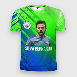 Футболка спортивная мужская Бернарду Силва Манчестер Сити, цвет: 3D-принт
