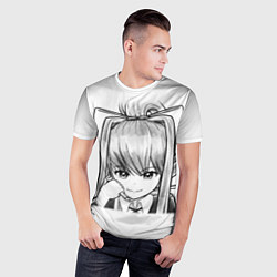Футболка спортивная мужская Doki Doki Literature Club, цвет: 3D-принт — фото 2